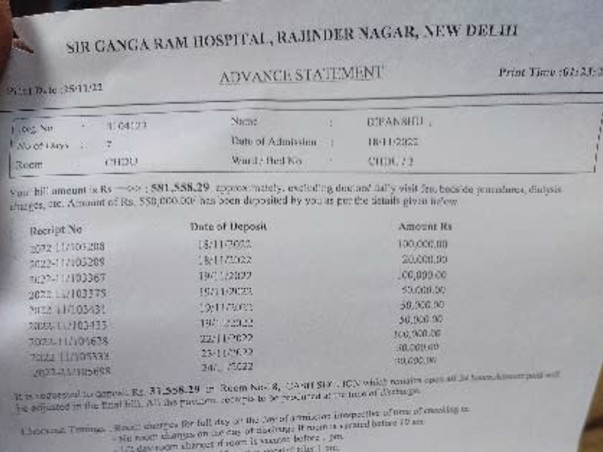 Help Deepanshu for life survival!!!!!!!