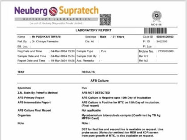 Help my father Pushkar Tiwari undergo spine surgery