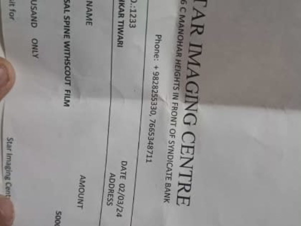 Help my father Pushkar Tiwari undergo spine surgery