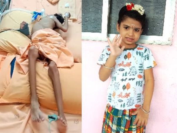 7 Years Old Maha Swetha Needs Your Help To Recover From Brain Fever