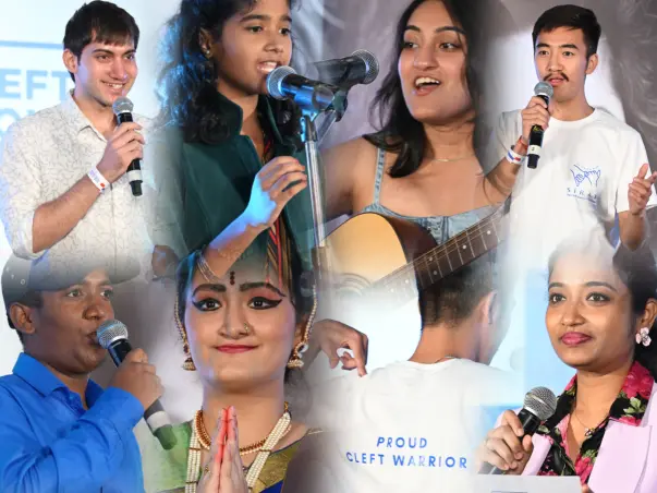 Support people born with cleft and their families all over India
