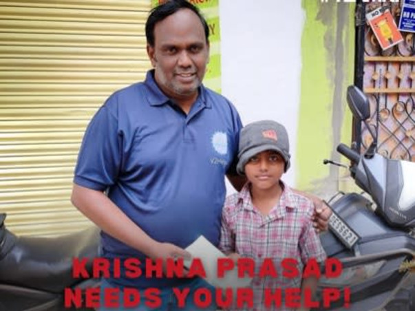 Support Krishna Prasad’s (KP) Medical Treatment !