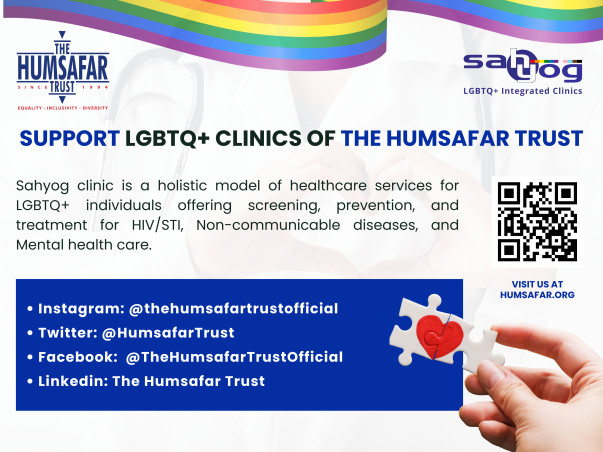 Support LGBTQ+ Clinics of The Humsafar Trust