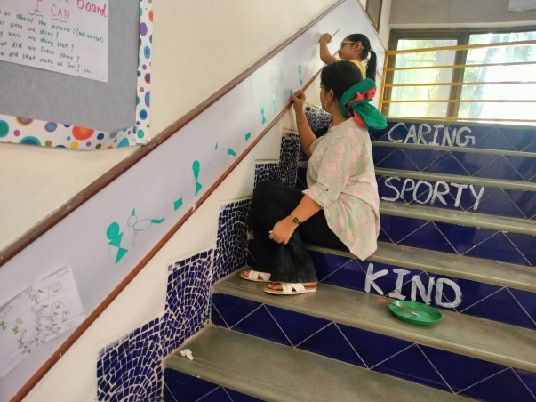 Pyar Se- A road art project for love peace and harmony 🕊️