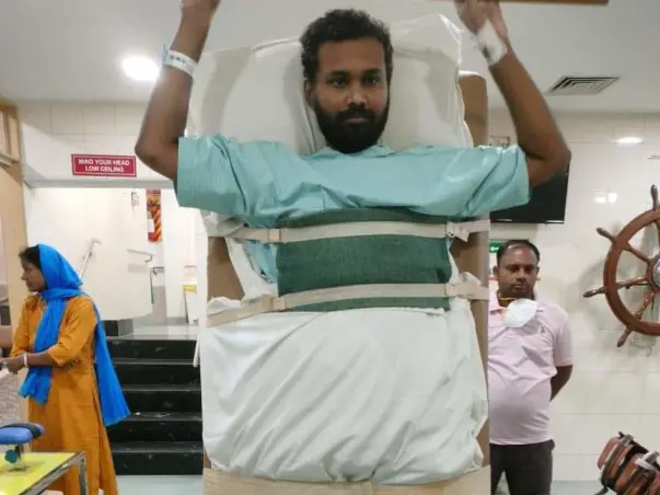 Support Tuhin (a budding scientist) to recover from a truck accident and able to walk again.