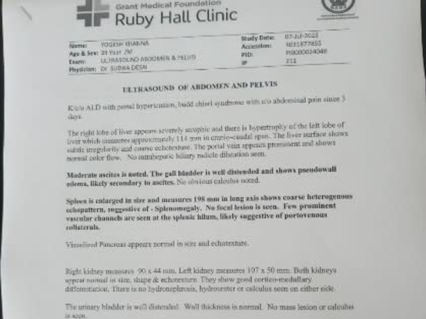 Support Mr Yogesh Khanna To liver Transplant