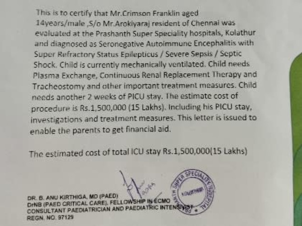 Help My Son Recover From Auto Immune Virus