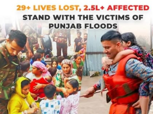 🌊 Punjab Flood & Himachal Landslide Relief Fund – Help Rebuild Lives