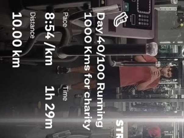 Running 1000kms for the Punjab Floods & Underprivileged Children.