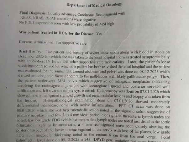 Support My Wife Manasri Vembu To Recover From Rectum Cancer