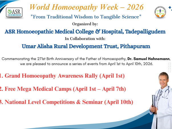 World Homoeopathy Awareness Week - Screening &Treatment 2000 patients
