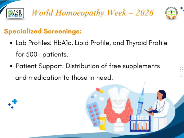 World Homoeopathy Awareness Week - Screening &Treatment 2000 patients