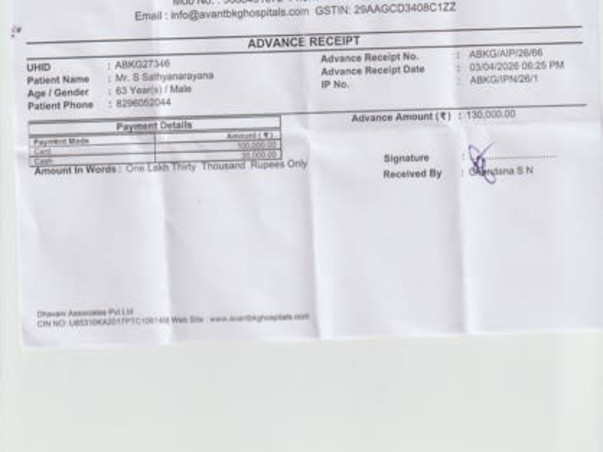 Support S Sathyanarayana To Recover From Cardiac Arrest