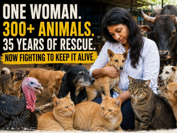 For 35 Years, She Saved Animals Alone. Today, She Needs India.