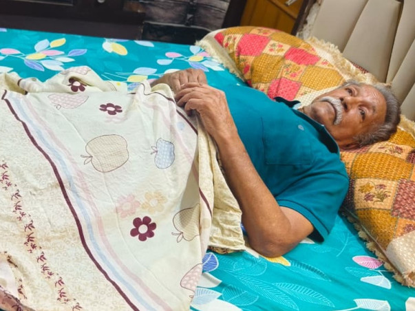 Help a retired teacher save her ailing husband's life & home