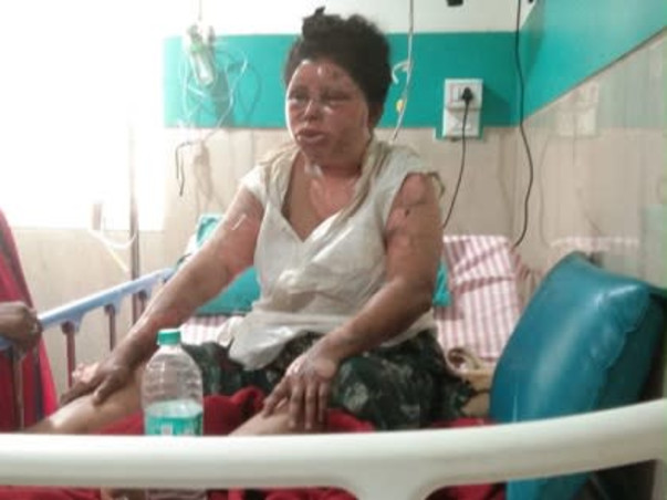 Help Lakshmi recover from severe burns after a tragic accident