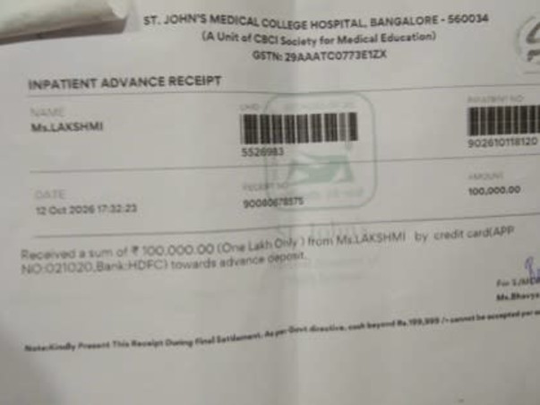 Help Lakshmi recover from severe burns after a tragic accident