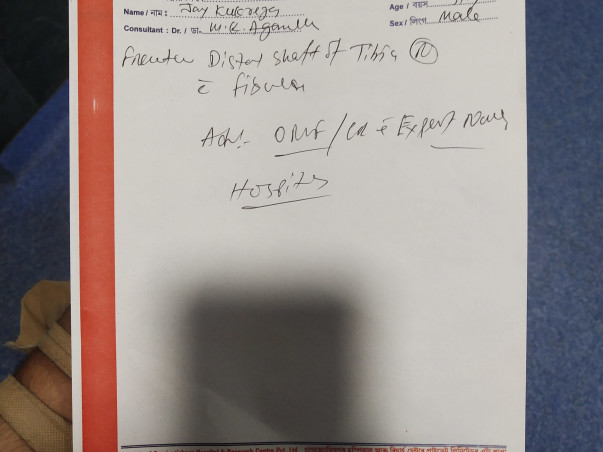 Help my father recover from a severe leg fracture urgently