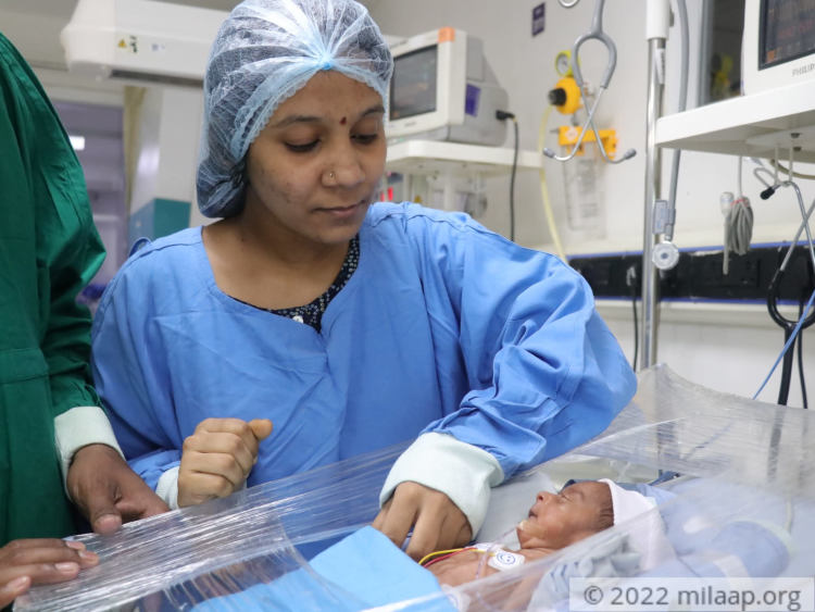 She was born at just 27 weeks, weighing less than a kilogram