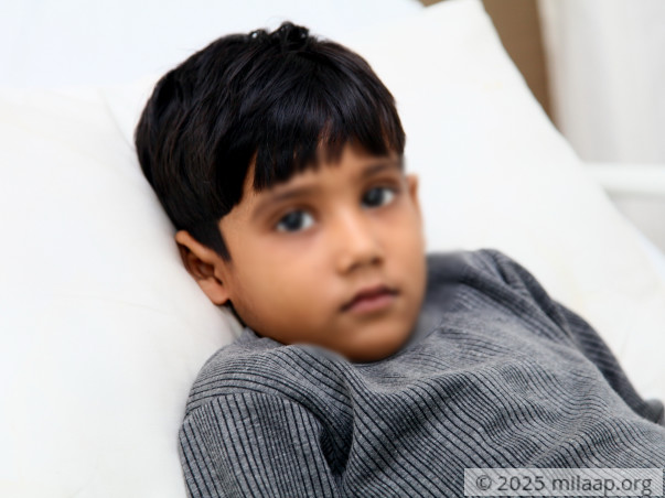 At just the age of 5, Priyanshu has to fight a cancerous tumor