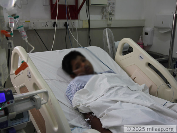 Mohammed fights for his life in the ICU