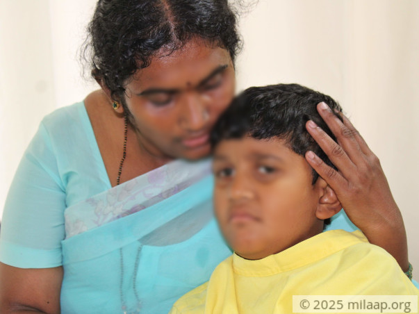 Farmer Struggles To Save Son From Cancerous Tumour On No Income