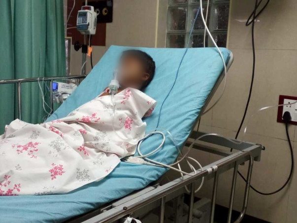 Support 5 years old Stephan who met with an accident and is paralyzed.