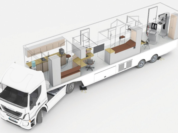 Mobile Mammogram Unit to combat breast cancer in a 30,000 sq. km area