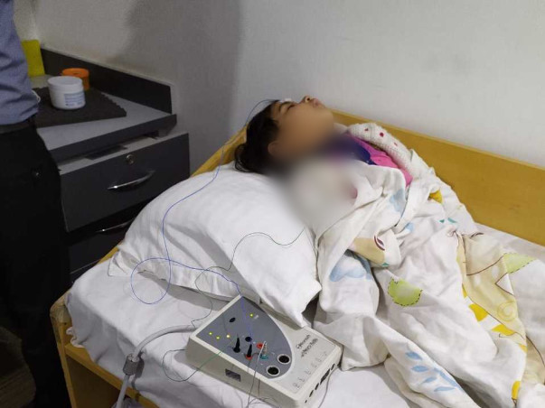 Riti: I wish I could hear you Mom. 
"Please Help her hear and speak"