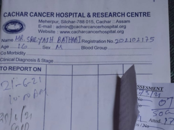 Help 16-Year-Old Boy Fight With Cancer