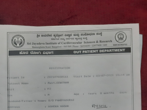 Support Baby Gowtham To Undergo Heart Surgery