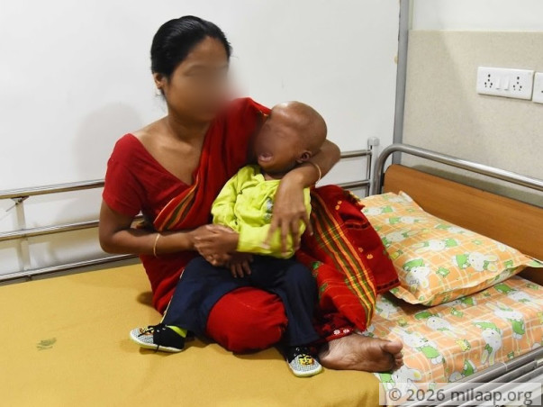 2 year old Kaushik's mother is struggling to pay for his Chemo.