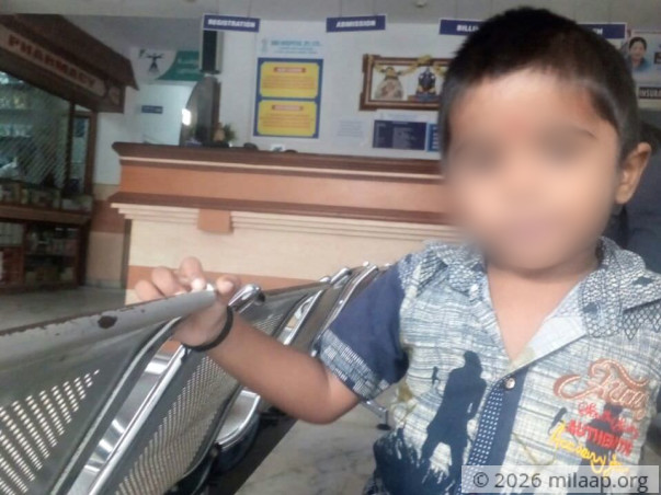 This 3-year-old boy is suffering from a severe Kidney disease