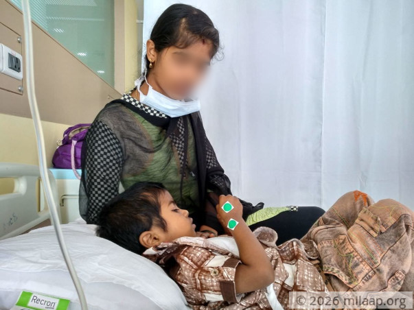 This 3-year-old boy is suffering from a severe Kidney disease
