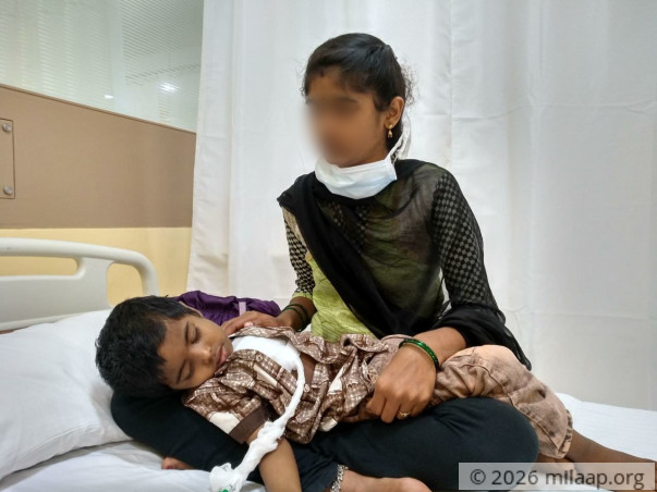 This 3-year-old boy is suffering from a severe Kidney disease