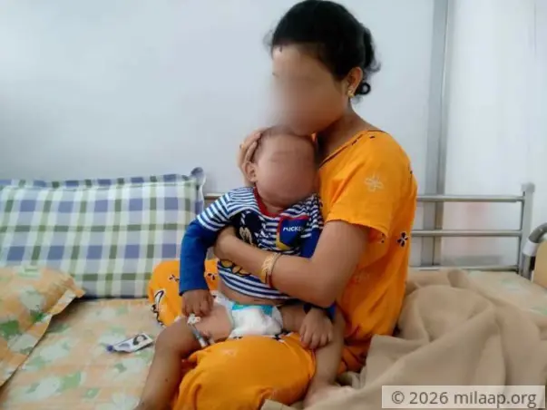 1-year-old Adhiraj is suffering in pain due to a severe immune disease
