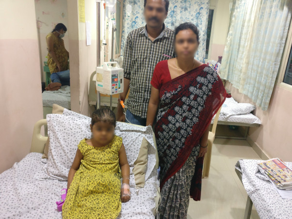 4-year-old Hasini suffering from bone marrow cancer needs your help