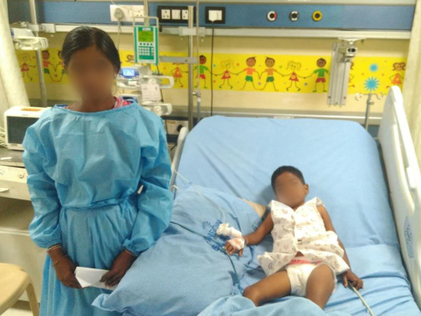 6-year-old Sharanya is vomitting blood and needs urgent support