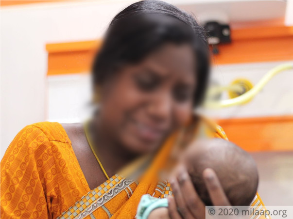 Helpless Parents Have Nothing With Which They Can Save Their Baby