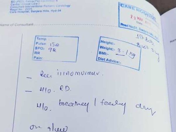 Please help the baby fighting with a hole in the heart