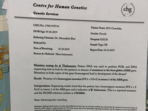 1 Year Old Khusi Needs Your Help To Fight Thalassemia major