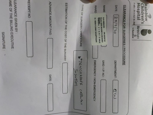 9 months old ANJANEYA DEVANSH fight Chronic lung disease, Sepsis-septic shock, Acute Kidney Injury, Acute Liver Injury, DIC, Cardiac arrhythmia