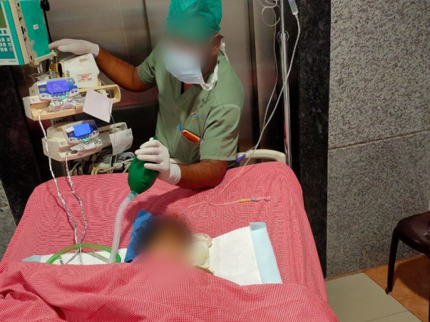 9 months old ANJANEYA DEVANSH fight Chronic lung disease, Sepsis-septic shock, Acute Kidney Injury, Acute Liver Injury, DIC, Cardiac arrhythmia