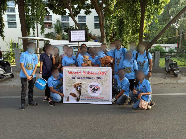 Saving Stray Dogs with Reflective Collar and Anti-Rabies Vaccination