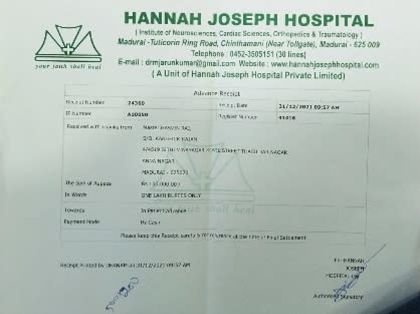 Support Haswin Raj To Recover From Ependymoma