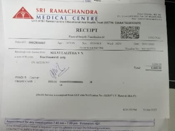 Support Lalita To Recover From Accidental Injuries