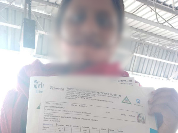 17 years old Saniya Hayat needs your help fight KERATOCONUS-BE