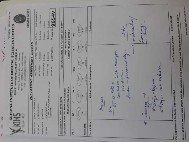 Help Neharika Undergo Brain Aneurysm Treatment