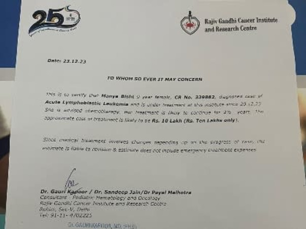 Help my niece fight B-Cell Acute Leukemia (Blood Cancer)