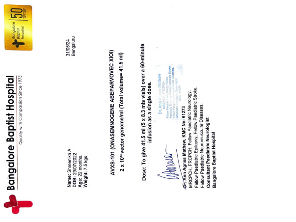 Help Baby of Ajith Kumar fight Spinal Muscular Atrophy, Type II / SMA2